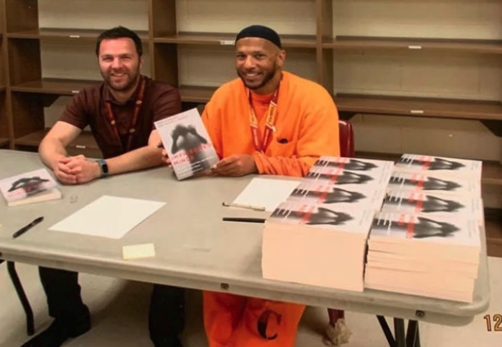 Erik Maloney and Kevin Wright at a book signing